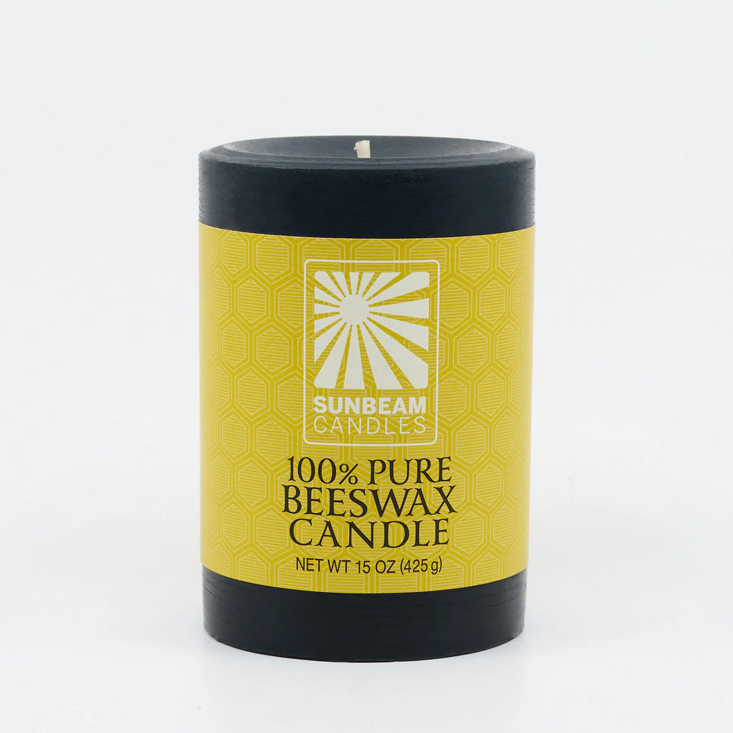 Black Pillar Candle