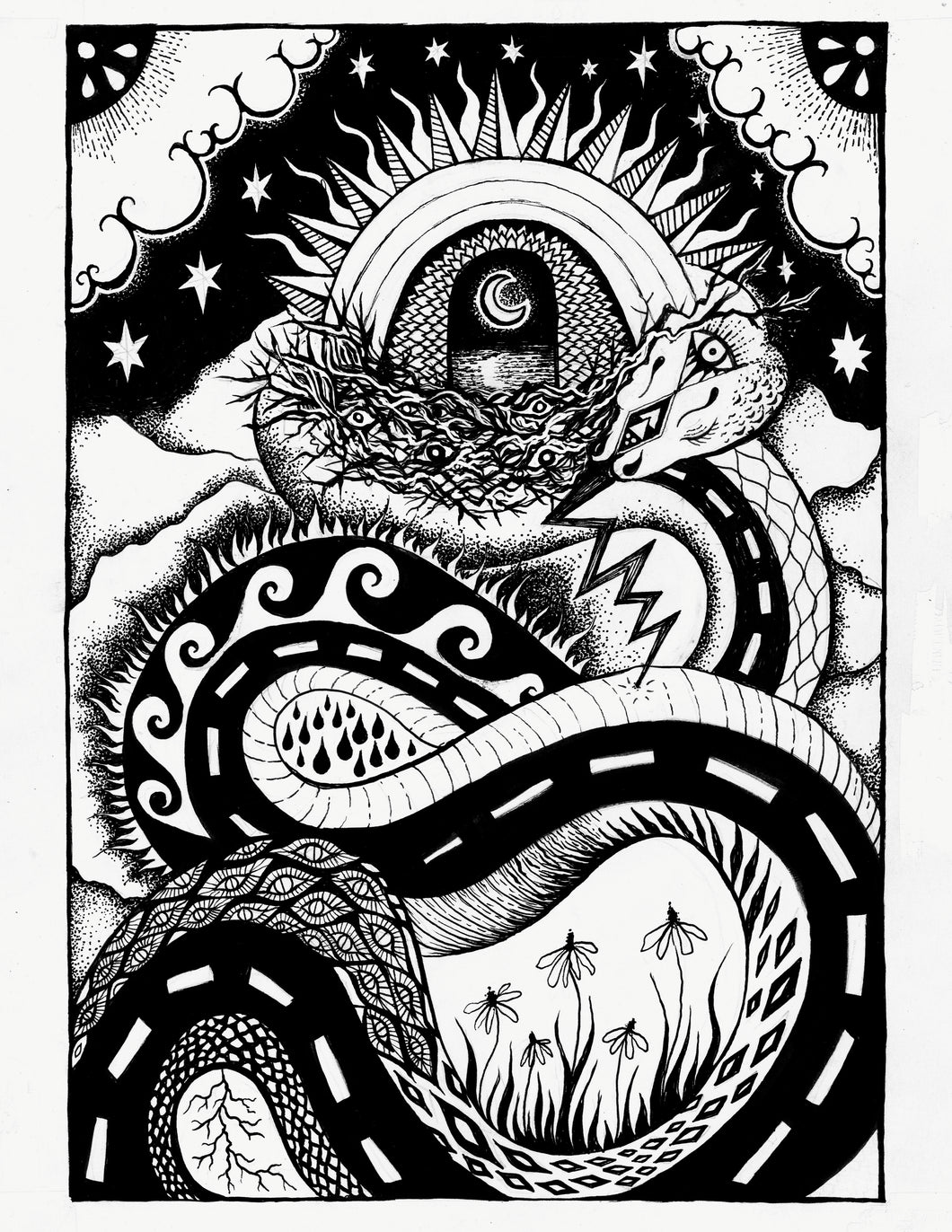 Electric Eternity /// A Thousand Dreams Within Me Softly Burn postcard