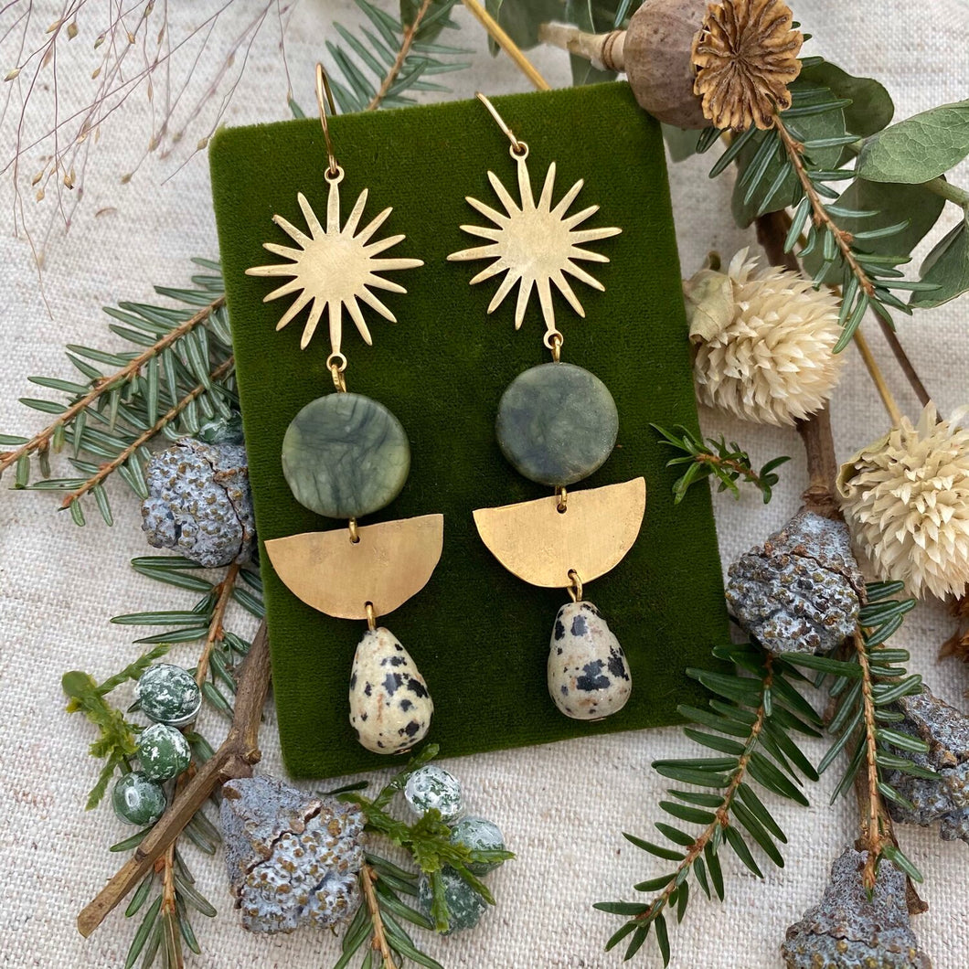 Emerald Sundrop earrings