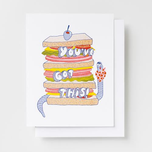 You've Got This! - Risograph Card