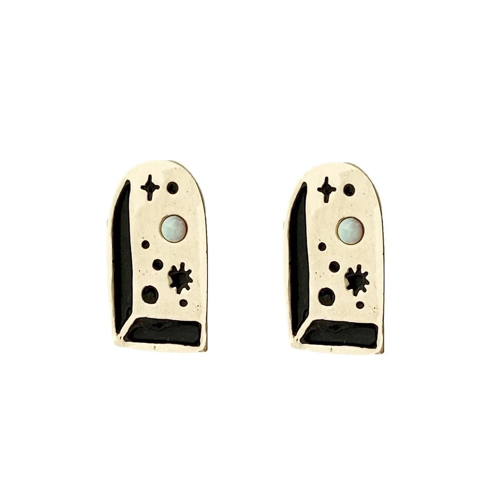 Big Bang Earrings with Opal