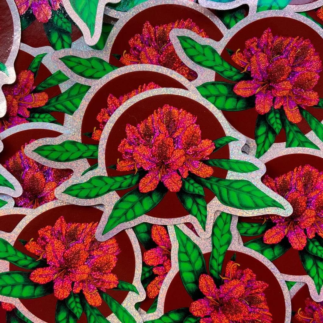 Rhododendron Sparkle Sticker