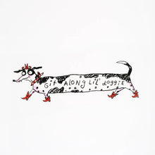 Git Along Doggie Bumper Sticker