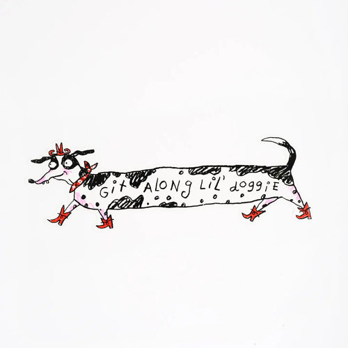 Git Along Doggie Bumper Sticker