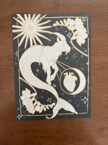 Capricorn//Yuletidings print