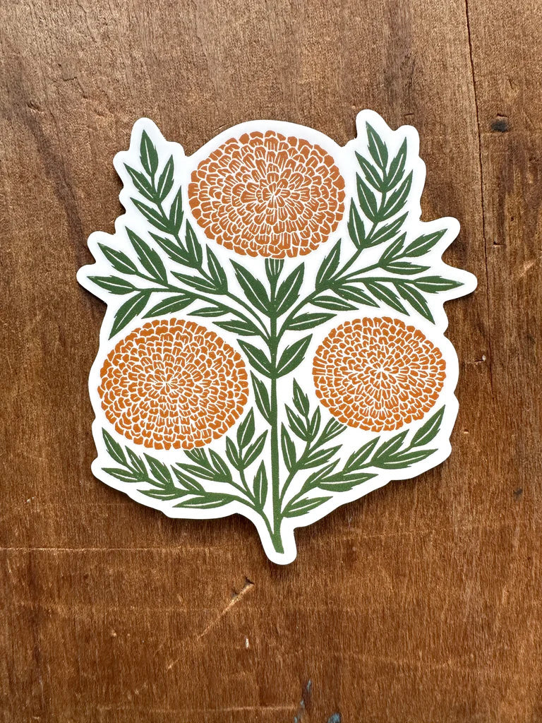 Marigold Vinyl Sticker