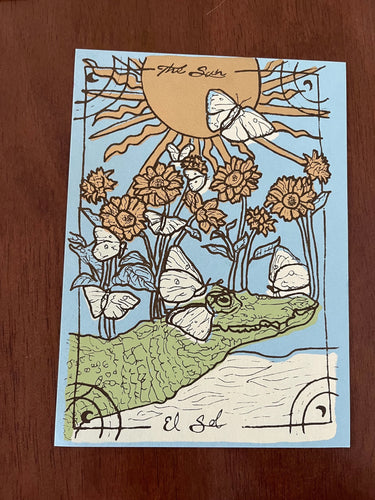 The Sun Tarot postcard