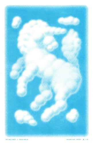 Unicorn Haze Risograph Print
