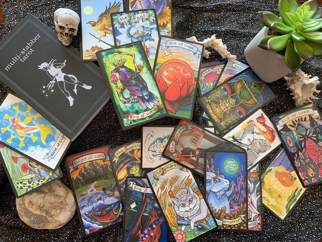 Multi-Stabber Tarot Deck & Book