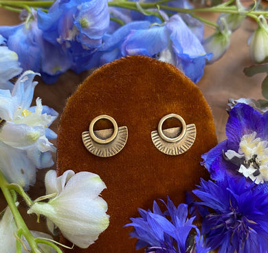 Saturn stud earrings