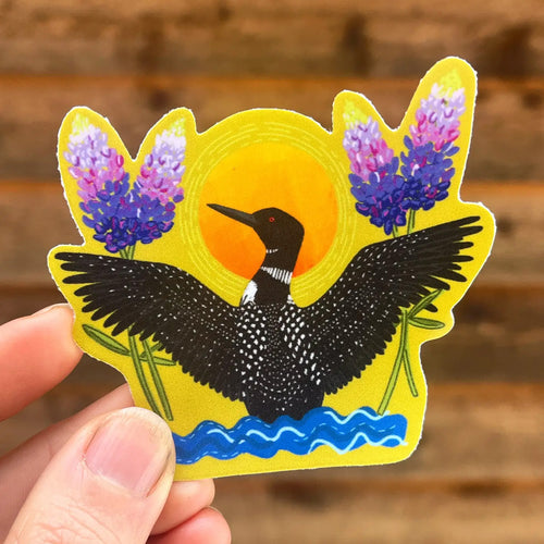 Loons & Lupines Vinyl Sticker