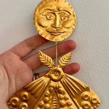 Moon and Moth Handmade Embossed Talisman