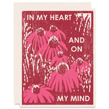 Coneflowers On My Mind Letterpress Card