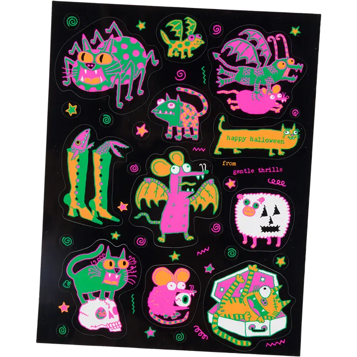 Spooky Scary Sticker Sheet