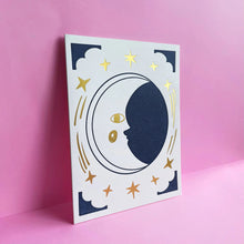La Lune with Foil Letterpress Greeting Card