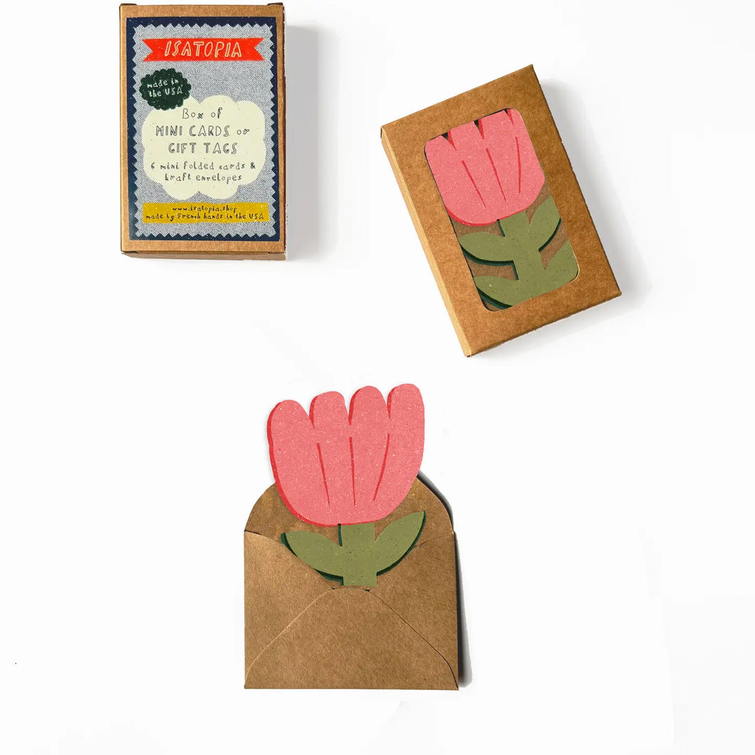 Blooming Flower Mini Cards - Box of 6