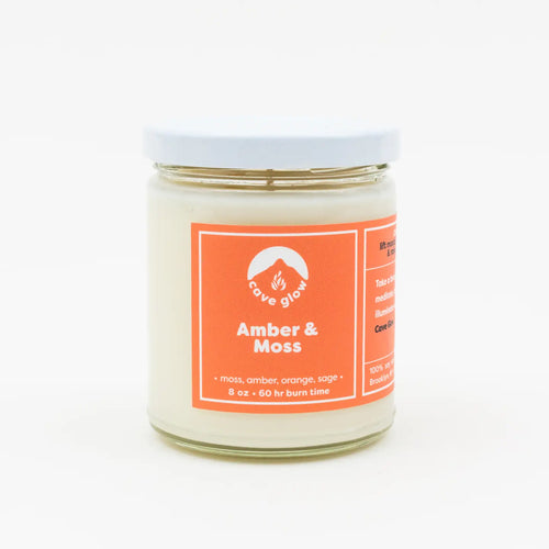 Amber & Moss 8oz Candle
