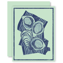 Oysters on the Half Shell Letterpress Card