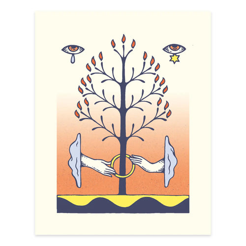 Burning Tree Print