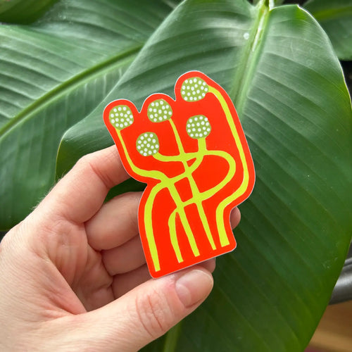 Squiggle Buds Vinyl Sticker
