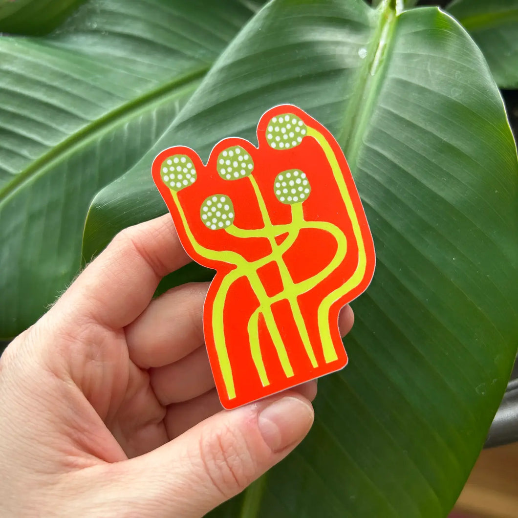Squiggle Buds Vinyl Sticker