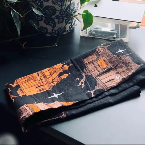 Baba Yaga Houses Cotton Tea Towel