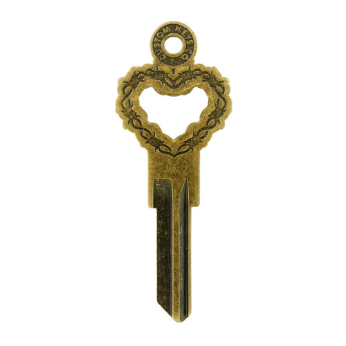 Barbed Wire Heart Key