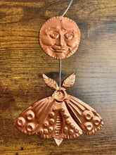 Moon and Moth Handmade Embossed Talisman