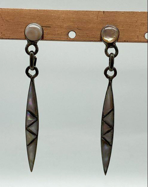 Mother of Pearl Sterling Silver Earrings