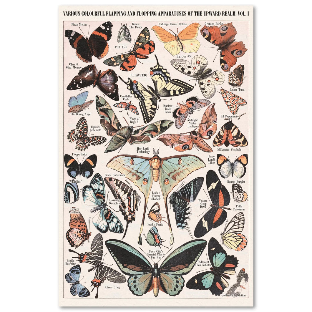 Butterfly Risograph Poster