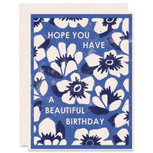 Beautiful Birthday Letterpress Card
