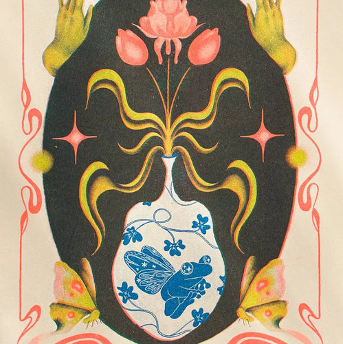 Legend of the Frog Fae Riso Print