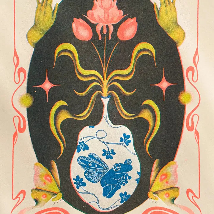 Legend of the Frog Fae Riso Print