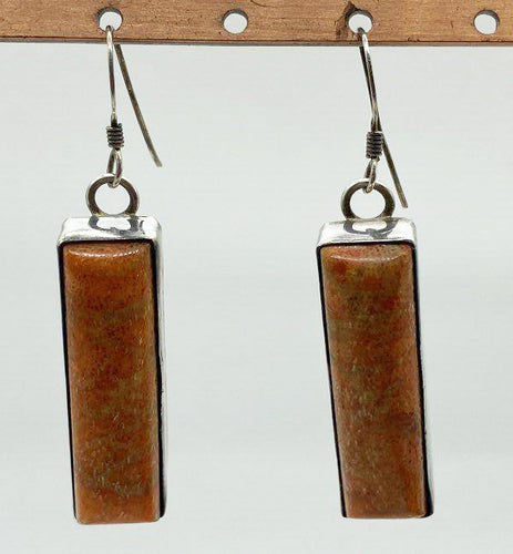 Orange Spiny Oyster Sterling Silver Earrings