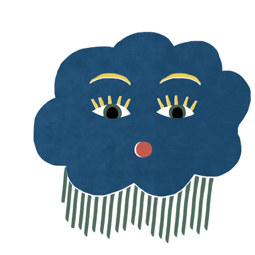 Rainy Cloud Sticker