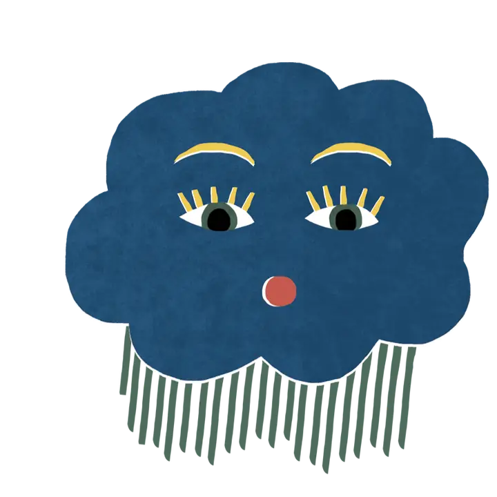 Rainy Cloud Sticker