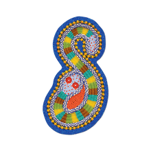 Blue Snake By Jeffrey Gibson - Die-Cut Sticker