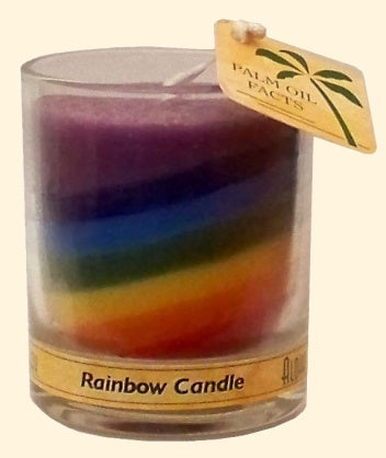 Rainbow Votive Candle