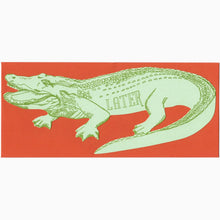 Later Alligator letterpress card