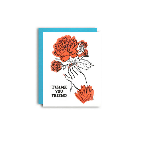 Thank You Friend Risograph Card