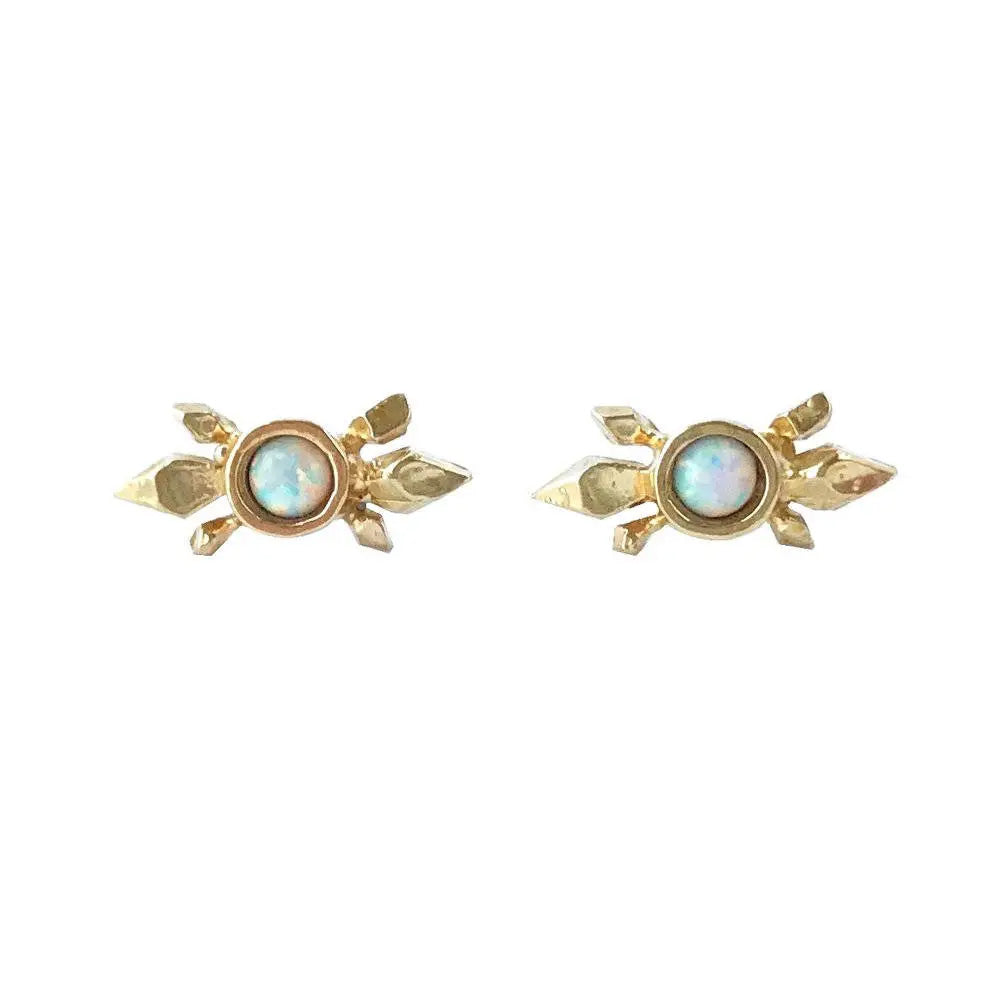 Aria Earrings with Opal