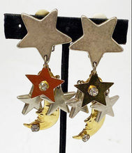 Vintage La Contessa Moon and Stars Earrings