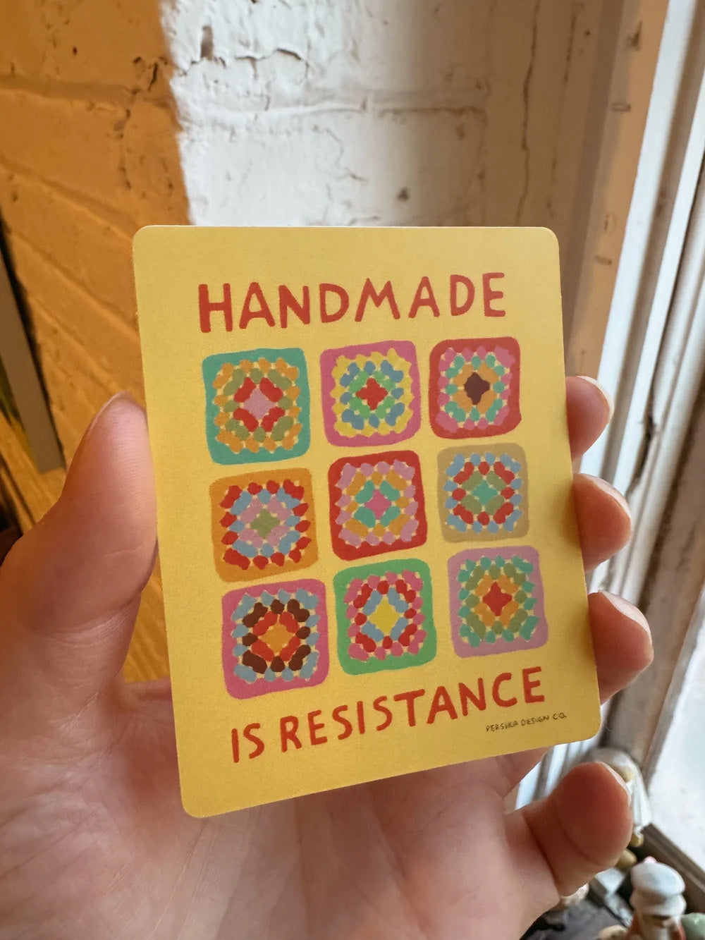 Handmade Is Resistance Sticker
