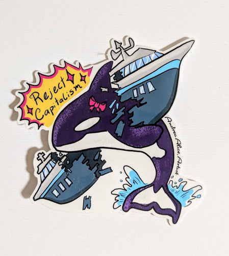 Reject Capitalism sticker