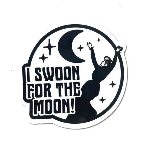 I Swoon for the Moon sticker