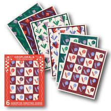 Geoflorals Assorted Cards Letterpress Set