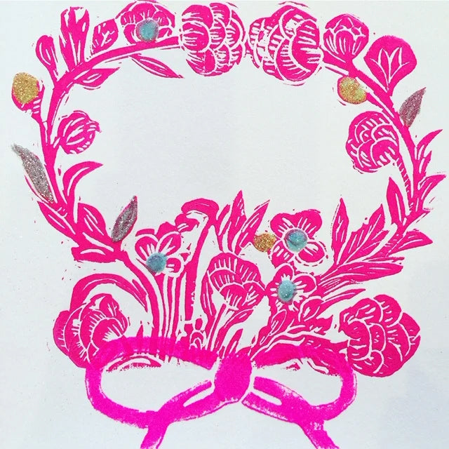 Rosey Wreath Print/Card
