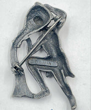 Vintage Sterling Silver Da Vinci Aquarius Brooch Pin