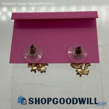 Vintage Betsey Johnson Star & Moon Rhinestone Stud Earrings