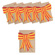 Stripy Bow Mini Cards - Box of 6